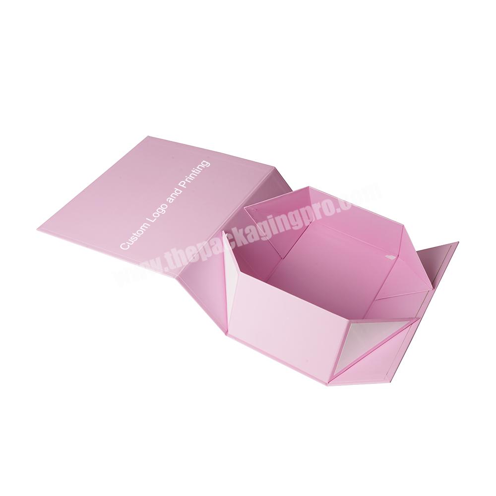 Wholesale personalized free design eco friendly luxury foldable magnet present gift presentation rigid magnetic box