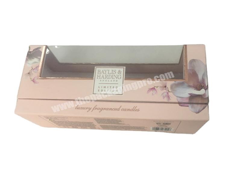 Windows Transparent Gift Cardboard Paper Printing Boxes Packaging
