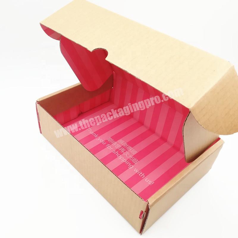 Wintop Custom LOGO Shipping Boxes Shoe Garment Clothing Corrugated Packaging Boxes