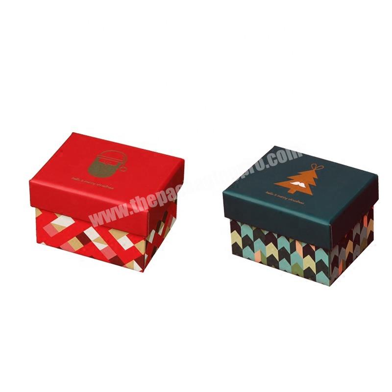 Wintop Square Box Red Simple christmas gift boxes with lids