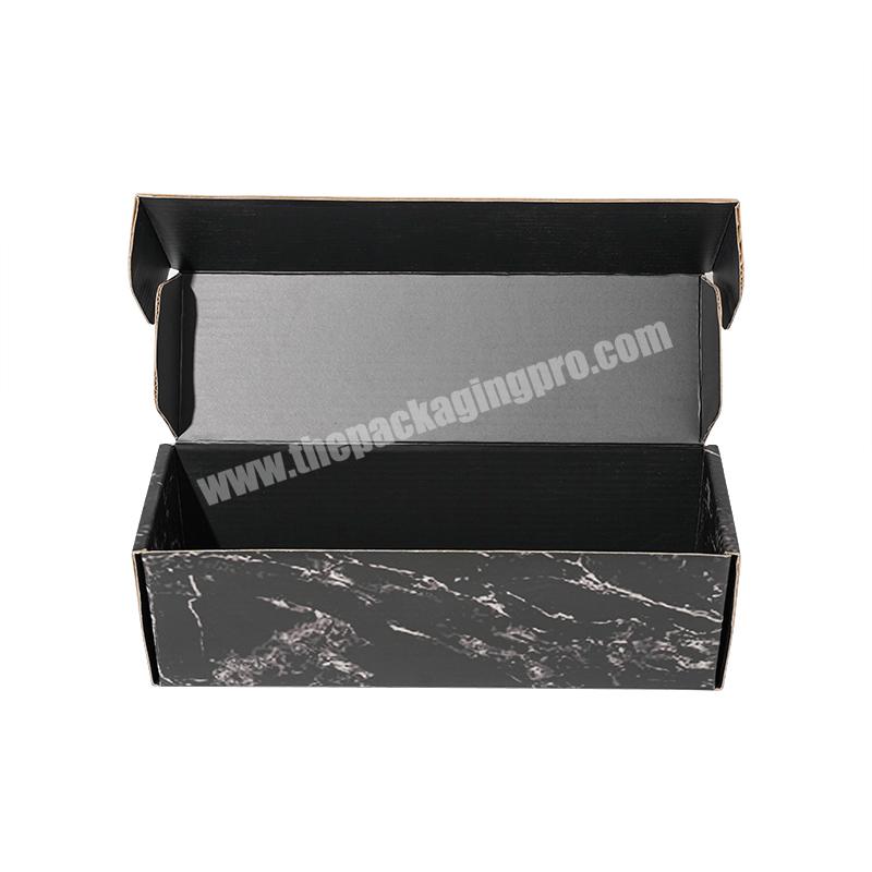 corrugated box printing custom logo black mailing boxes shipping box to packaging