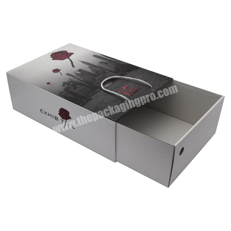 custom blank shoe box with logo packaging luxury storage cardboard collapsible shoes boxes for packiging