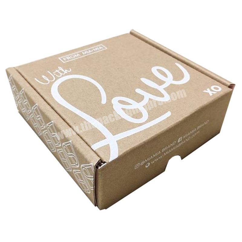 custom eco friendly biodegradable clothes printing logo craft mailer shipping box