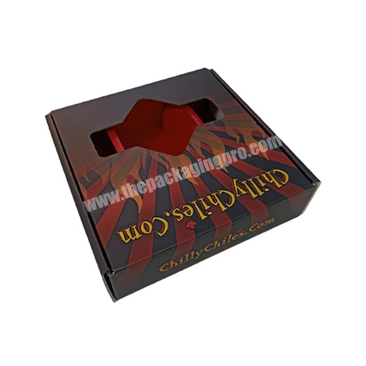 custom logo luxury wig mailer recyclable corrugated paper cardboard mailer box with window