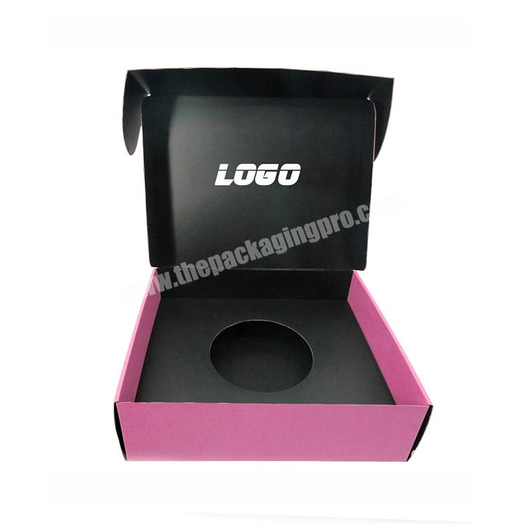 custom logo pink paper cardboard collapsible shipping boxes storage cowboy hat packaging box for hat