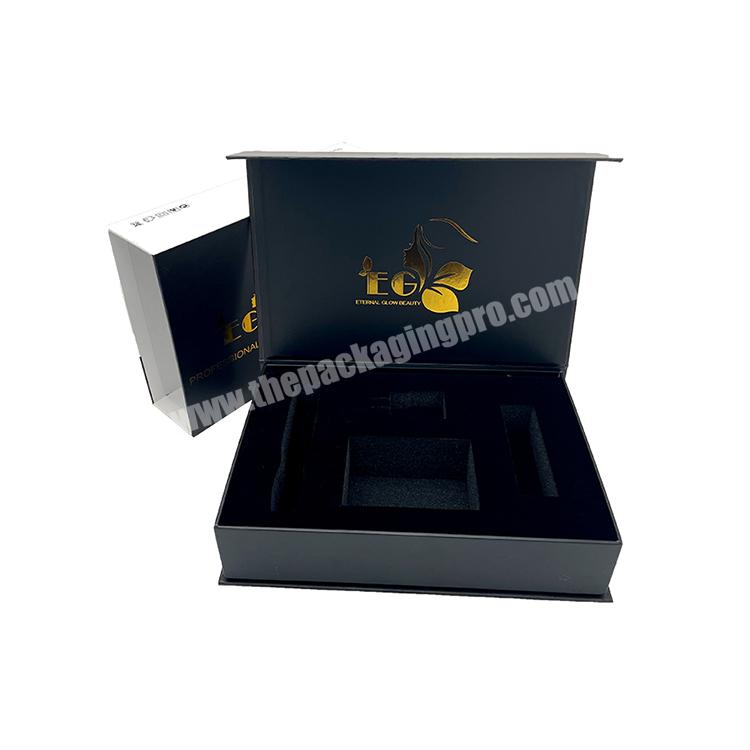 custom magnetic paper luxury matte black long size shoes carton boxes for packiging clothing