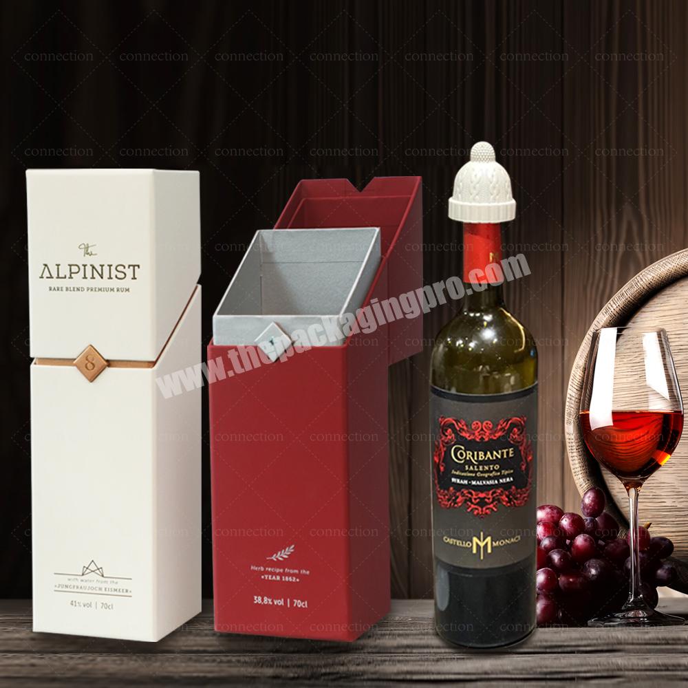 custom package hard product packaging whiskey gift box with logo