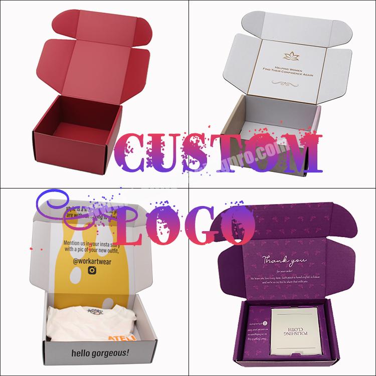 custom pink plant corrugated shipping boxes luxury logistics packaging shipping mailer box packaging with logo