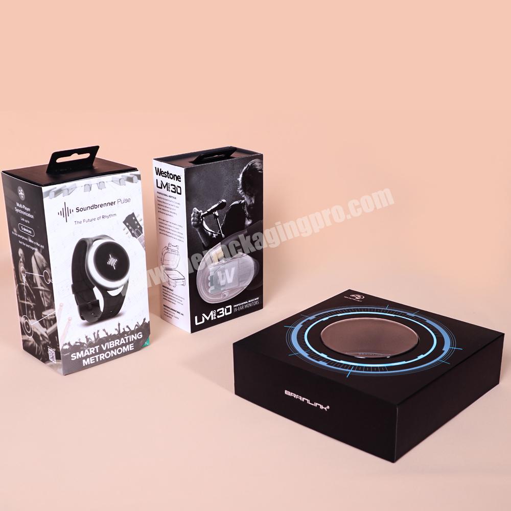 electronics headphone paper cardboard earphone packing drawer box custom