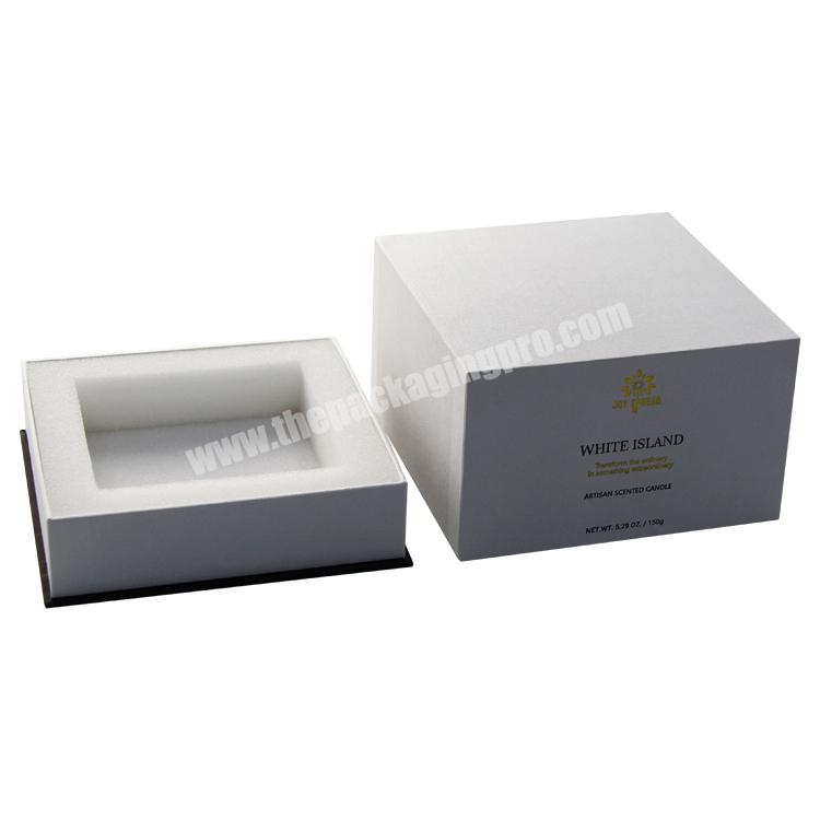 hot sale custom luxury empty gift candle box whole premium cosmetics candle jar ribbon magnetic gift box