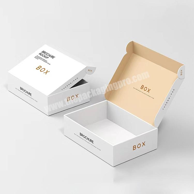 luxury custom logo paper shopping garment apparel clothing gift packaging box corrugated shoe packaging box for gift packaging
