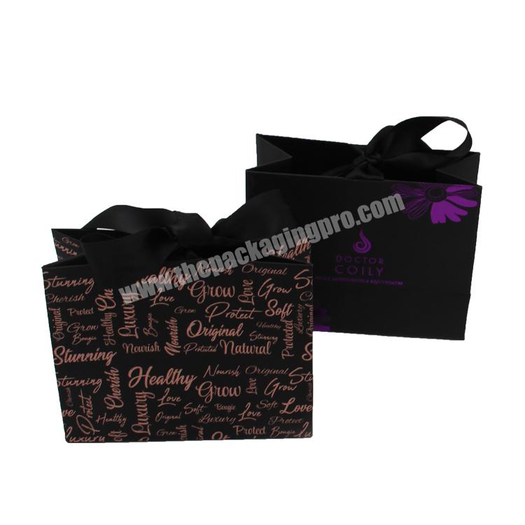 luxury custom printing logo craft paper small jewelry package gift bags for wedding