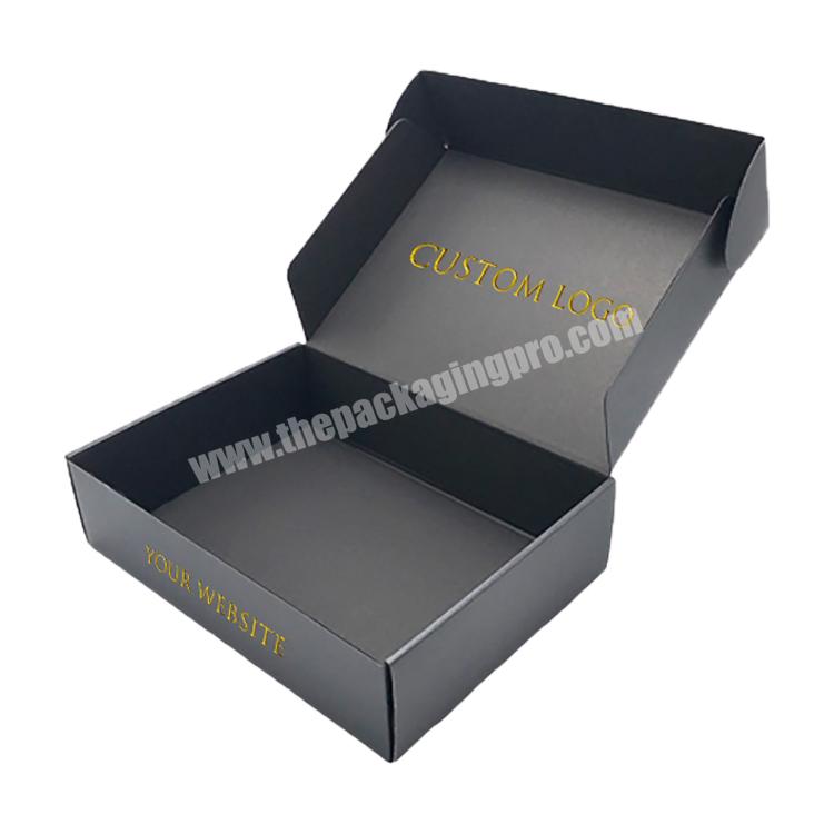 luxury custom printing recycled black shipping gift packaging cartons corrugated literature mailer box