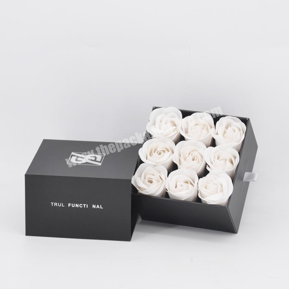 luxury flowers boxes soap rose gift packaging acrylic flower box custom design boxes for flowers