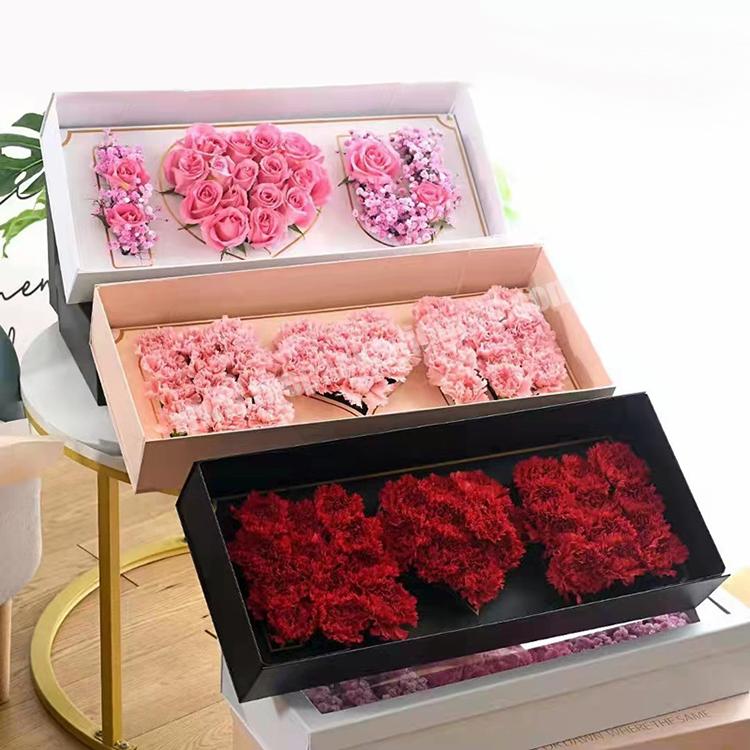 luxury i love you flower arrangement gift box wholesale valentines day flower packaging boxes for flowers