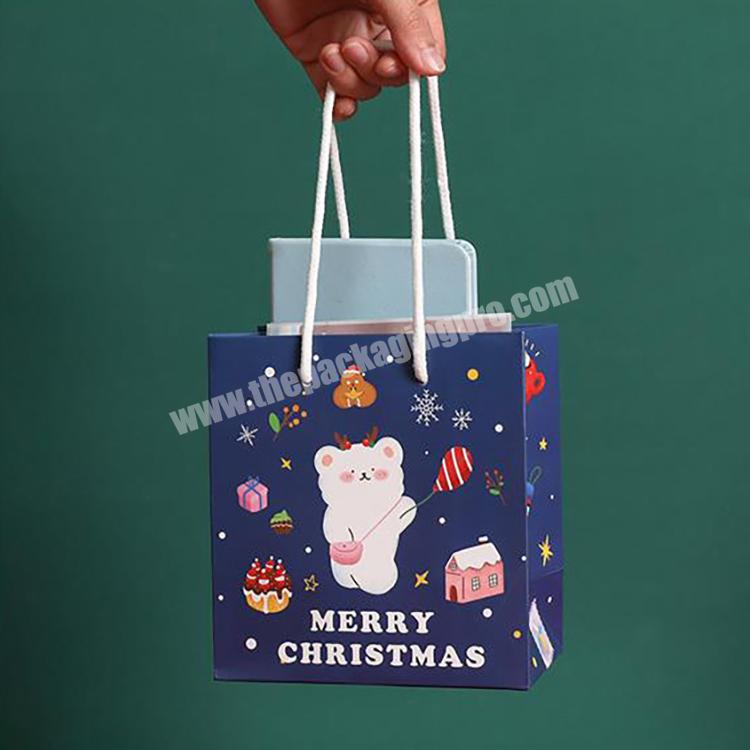 luxury medium colorful craft paper bag with handle animal safari paper gift potli general tote bag for gifts