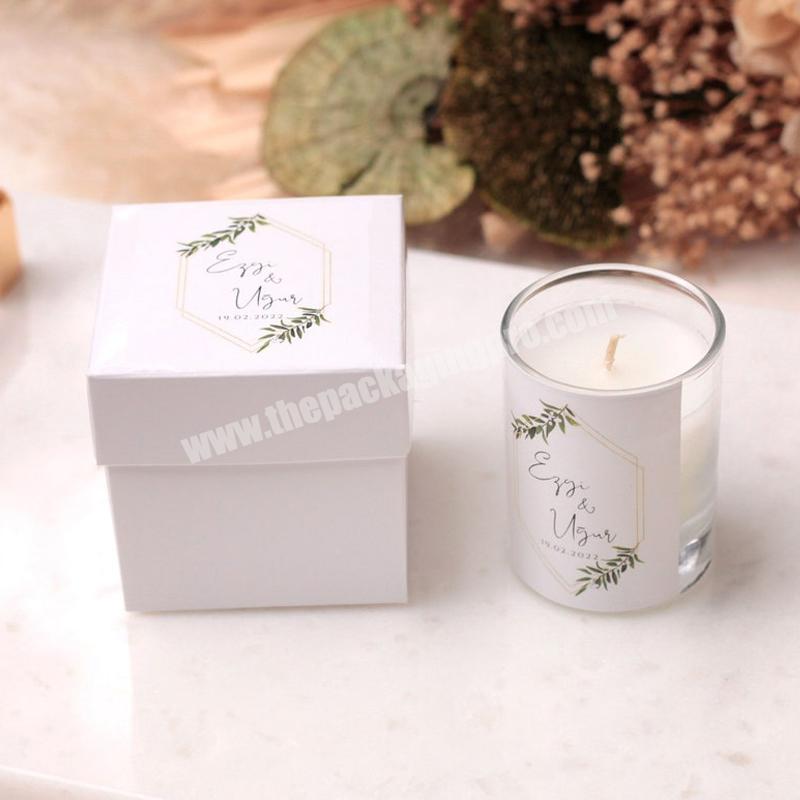 luxury paper cardboard for glass jar pillar packaging melts linen gift sets candle gift box candle boxes candles packing box