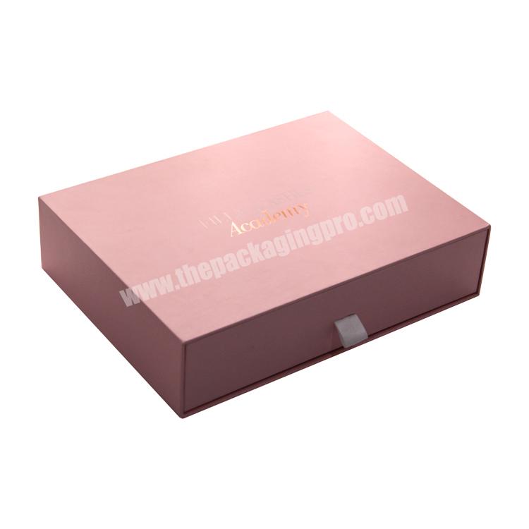 luxury rigid paper small sliding holographic gift drawer packing box with insert