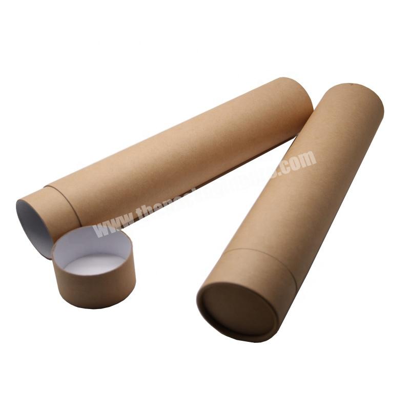 promotion custom kraft paper cylinder paper match hair packaging gift tennis ball tube box