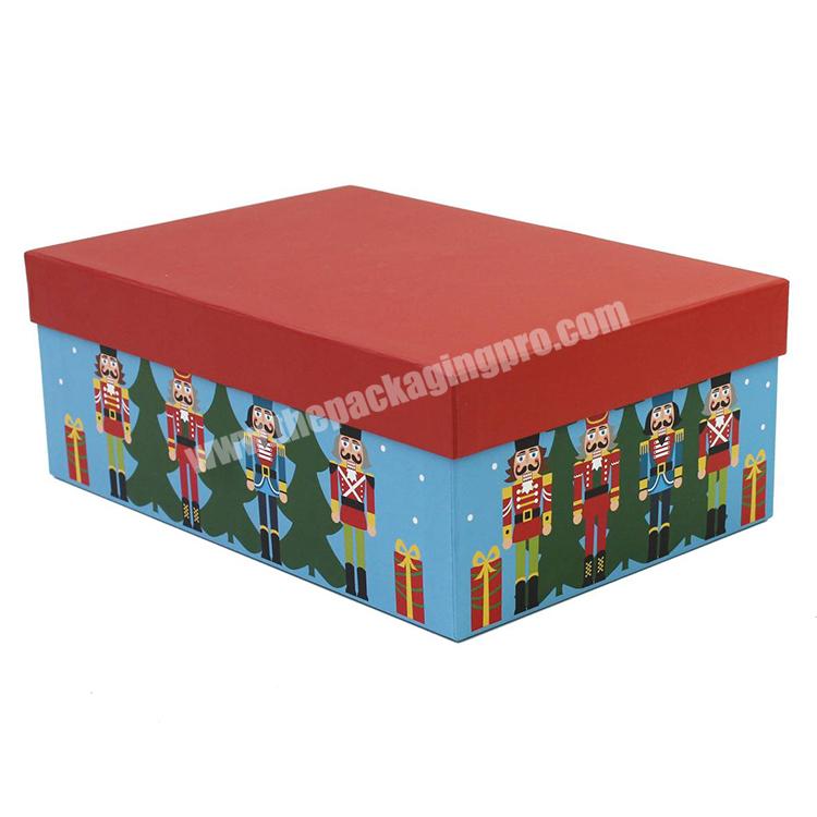 rigid cardboard packaging Nutcracker Christmas Gift Box 28.4 x 9.8cm