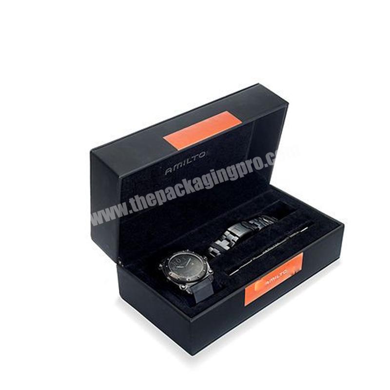 watches gift box with bows luxury paper watch rose winder for pocket round marble holder pu leather black 8 watch box