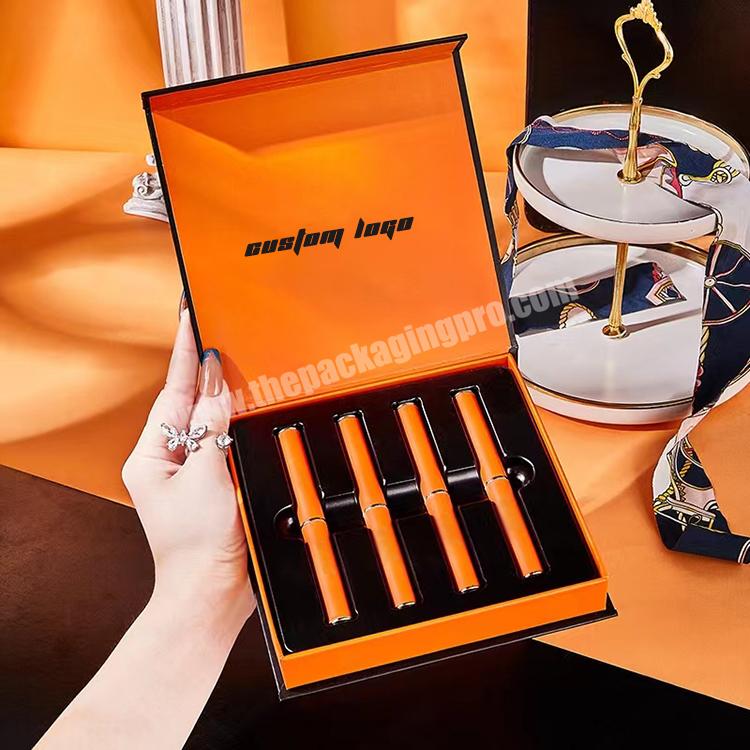 wholesale printed personalized empty makeup lipgloss packaging box custom logo cosmetics lipstick gift paper box