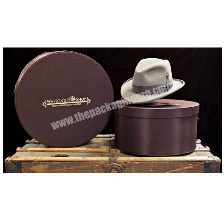 wholesale printed round gift custom hat box