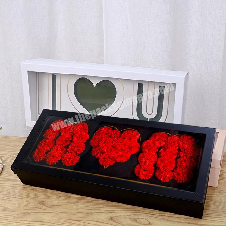 wholesale transparent box carton flower shipping boxes mother s day gift packaging mom flower box flowers