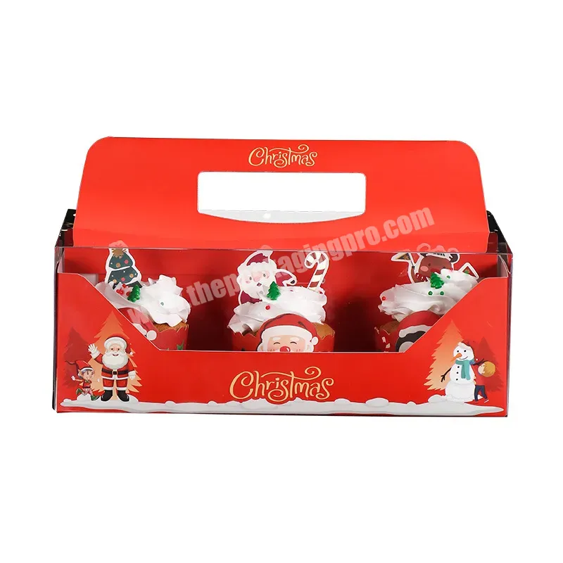 China Manufacturer Christmas Cake Cupcake Dessert Paper Packaging Box With Handle - Buy Birthday Box/cake Box/christmas Cake Box,Wholesale Cake Box/cupcake Box /cake Cardboard Box With Logo,Transparent Cake Box/cardboard Paper Box/cake Boxes With Handle.