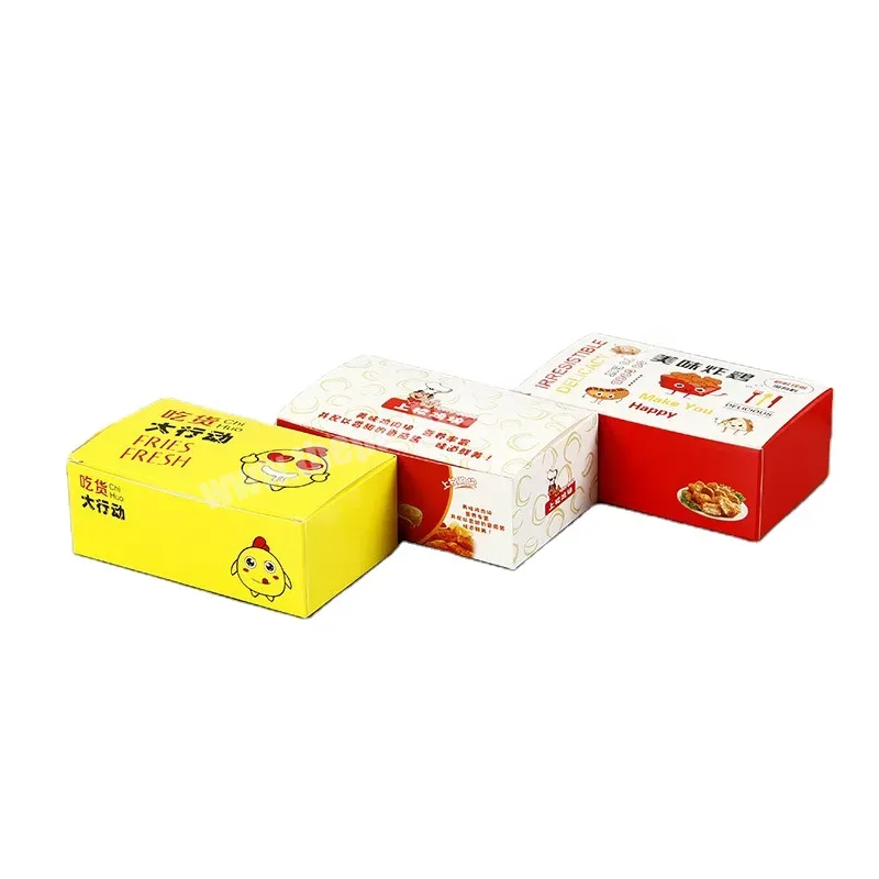 China Manufacturer Eco Friendly Fried Chicken Nuggets Kraft White Cardboard Paper Food Grade Packing Packaging Box - Buy Custom Eco Friendly Disposable Take Away French Fries Food Takeaway Takeout Packaging Corrugated Kraft Fried Chicken Togo Box,Cus