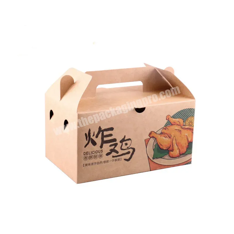 Custom China Manufacturers Brown Personalized Fried Chicken Hamburger Spice Snack Takeaway Fast Food Corrugated Paper Boxes - Buy Custom White Eco Biodegradable Food Grade Paper Fast Food Packaging Roast Fried Chicken Lunch Food Take Out Cardboard Pa