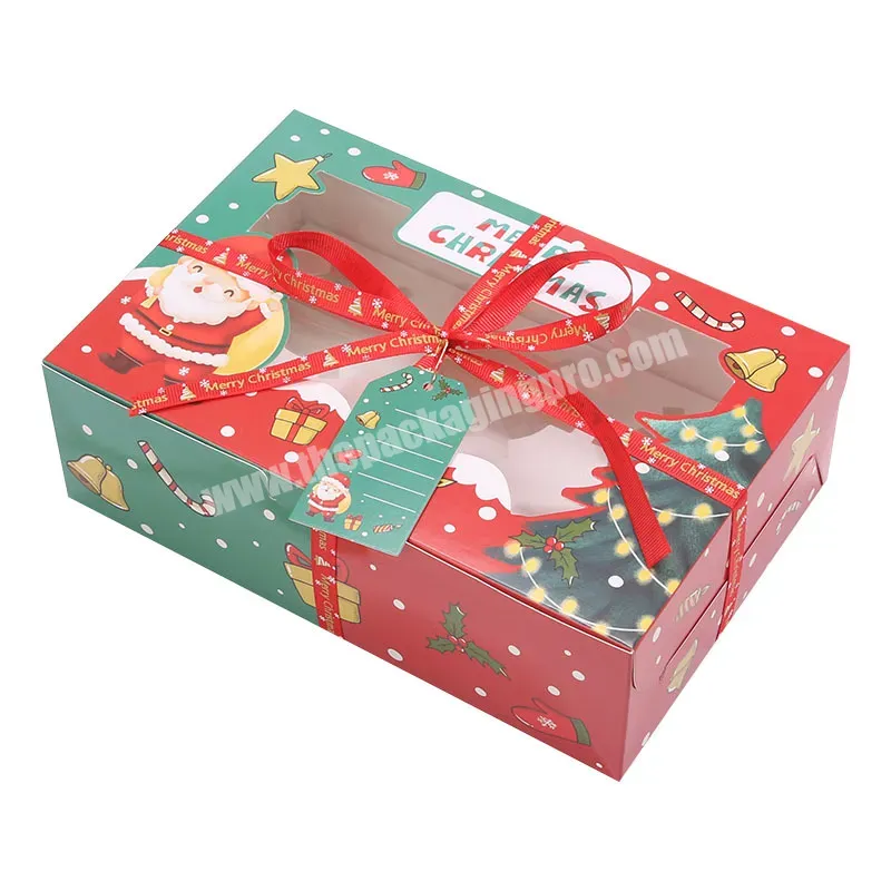 Custom Christmas Biodegradable Wholesale Cake Cupcake Packaging Paper Boxes With Your Logo - Buy Birthday Box/cake Box/christmas Cake Box,Wholesale Cake Box/cupcake Box /cake Cardboard Box With Logo,Transparent Cake Box/cardboard Paper Box/cake Boxes