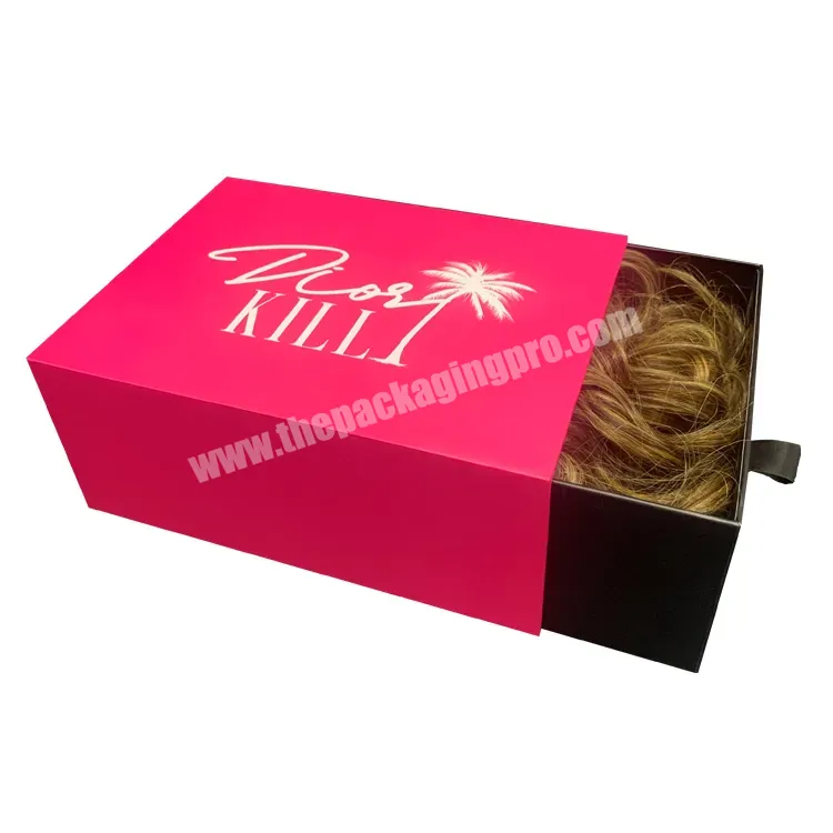 Custom Logo Luxury Jewelry Packaging Box Hair Packaging Print Empty Slide Drawer Gift Cardboard Rigid Box For Skincare Makeup - Buy Jewelry Packaging Box,Hair Packaging,Priting Cardboard Rigid Box.