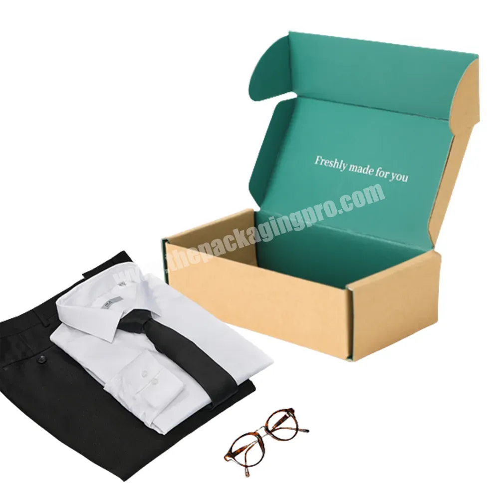 Custom Logo Personalized Brown Cardboard Corrugated Mail Craft Shipping Mailing Package Box For Clothing And Cosmetic Packaging - Buy Shipping Box,Mailing Box,Mail Box For Clothing And Cosmetic Packaging.