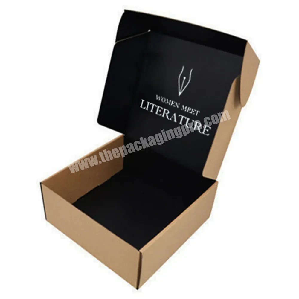 Custom Luxury Eco Friendly Foldable Mailer Clothing Kraft Corrugated Box For Shipping - Buy Corrugated Shipping Box,Clothing Box,Kraft Paper Box.