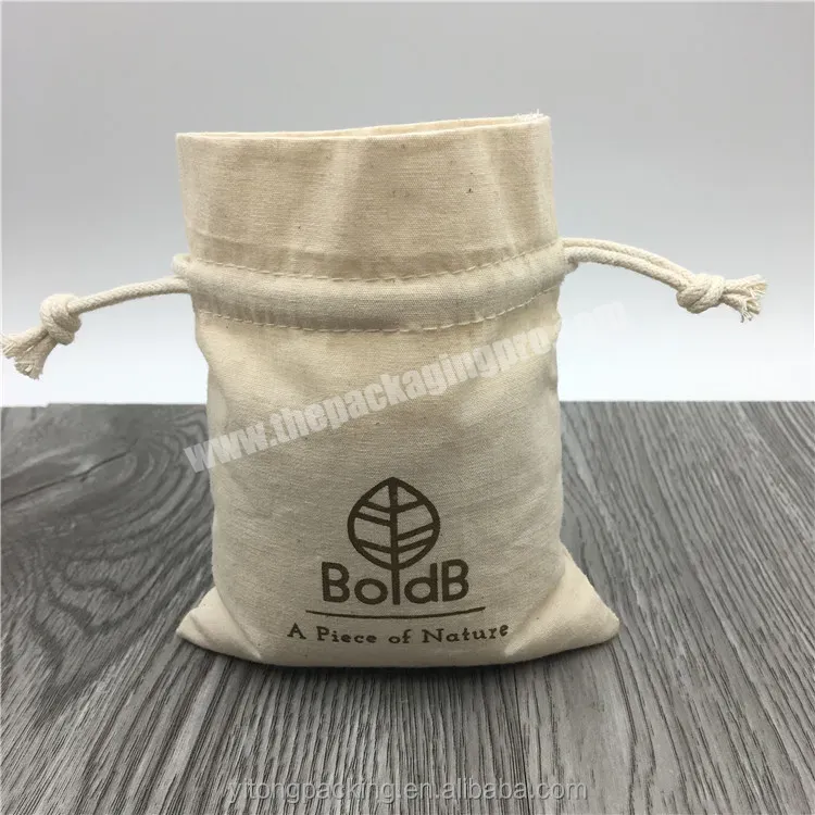 Custom Organic Cotton Pouch With Printing - Buy Organic Cotton Pouch,Custom Cotton Pouch,Drawstring Cotton Pouch.