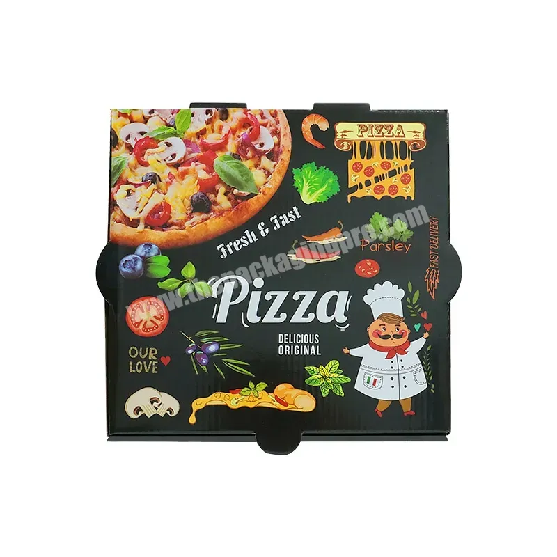 Custom Print Logo Color 6 8 9 10 12 14 16 18 20 22 24 Inch Food Packaging Carton Kraft Corrugated Paper Slice Pizza Packing Box - Buy Custom Personalized Small Triangle Octagonal 13 15 Inches Caixas Para Take Away French Fries Corrugated Paper Bulk P