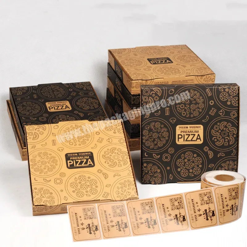 Custom Printed Biodegradable Eco Friendly 3 6 8 10 12 14 16 18 20 Inch Fast Food Lunch Corrugated Packaging Container Pizza Box - Buy Custom Logo 6 8 10 12 14 16 18 20 Inch Biodegradable Recyclable Folding Packaging Pizza Paper Food Box With Your Own