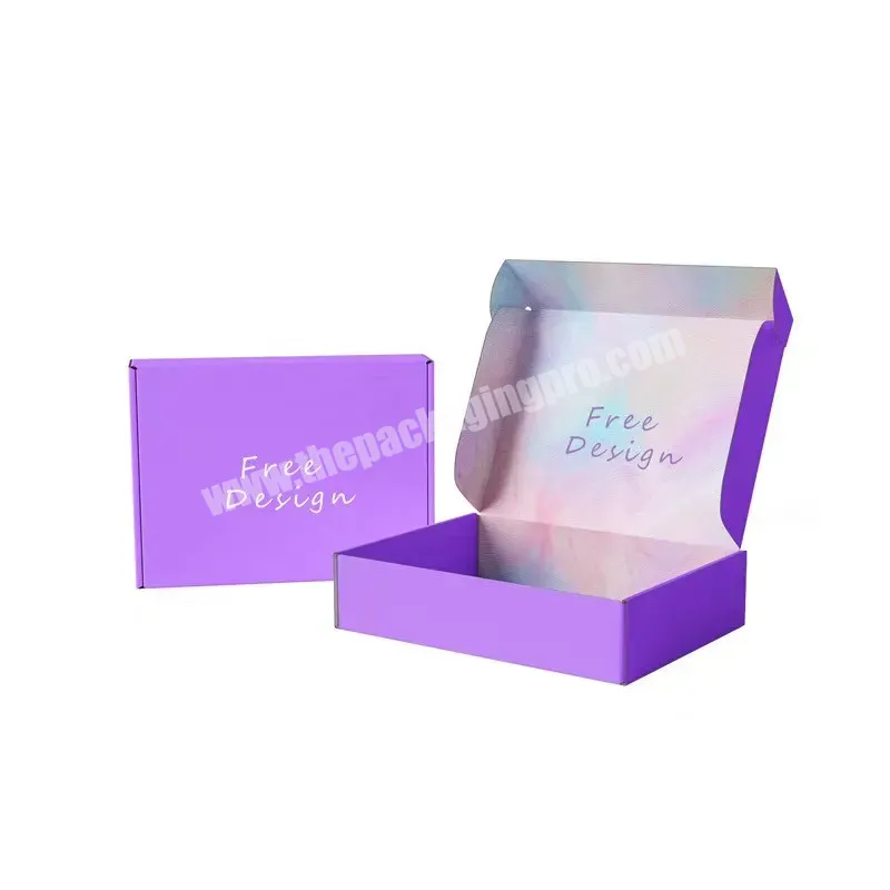 Custom Purple Small Clothing Shoe Box Storage Shipping Jewelry Wedding Favor Gift Corrugated Packaging Box With Ribbon - Buy China Wholesale Custom Logo Printing Pink Paper Packaging Carton E Commerce Foldable Mailer Shipping Corrugated Paper Box,Cus