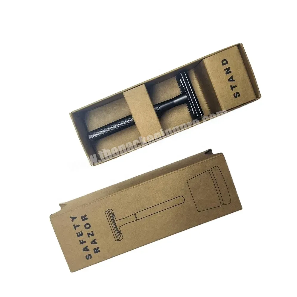 Custom Razor Paper Box Kraft Box Packaging Logo Printing - Buy Small Paper Box Packaging,Cosmetics Box With Window,Skincare Bottle Gift Box Packaging.