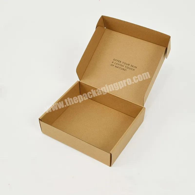 Custom Wholesale Biodegradable Shipping Mailer Delivery Kraft Paper Corrugated Packaging Box With Logo - Buy Mailer Box,Shoes Clothing Underwear Packaging Box,Paper Box.
