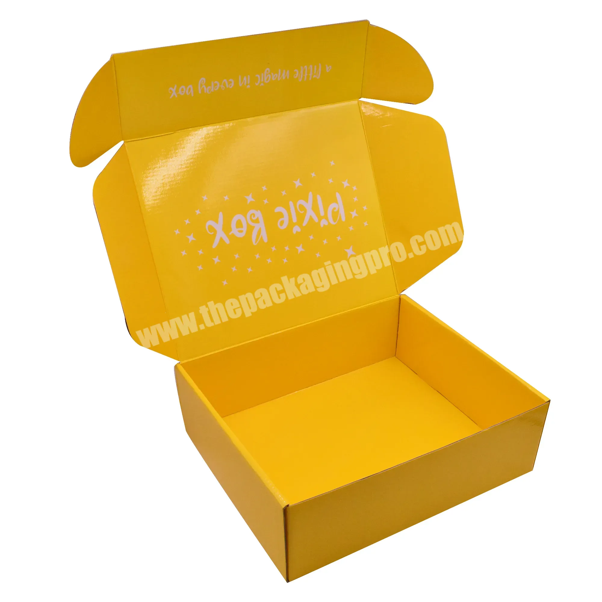 Custom Yellow Cardboard Corrugated Carton Paper Box Packaging Shipping Subscription Mailer Mailing Boxes - Buy Yellow Boxes,Yellow Cardboard Corrugated Carton Paper Box,Yellow Shipping Subscription Mailer Mailing Boxes.