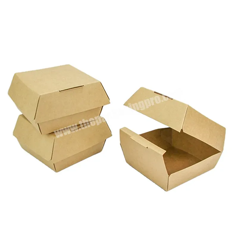 Customized Printed Logo Eco Reusable Potato Chip French Fries Fried Chicken Sushi Paper Hamburger Packaging Burger Togo Box - Buy Custom Burger Box Biodegradable Hamburger Snack Fried Chicken Wing Lunch Sushi Biscuit Kraft Paperboard Boxes,Customized
