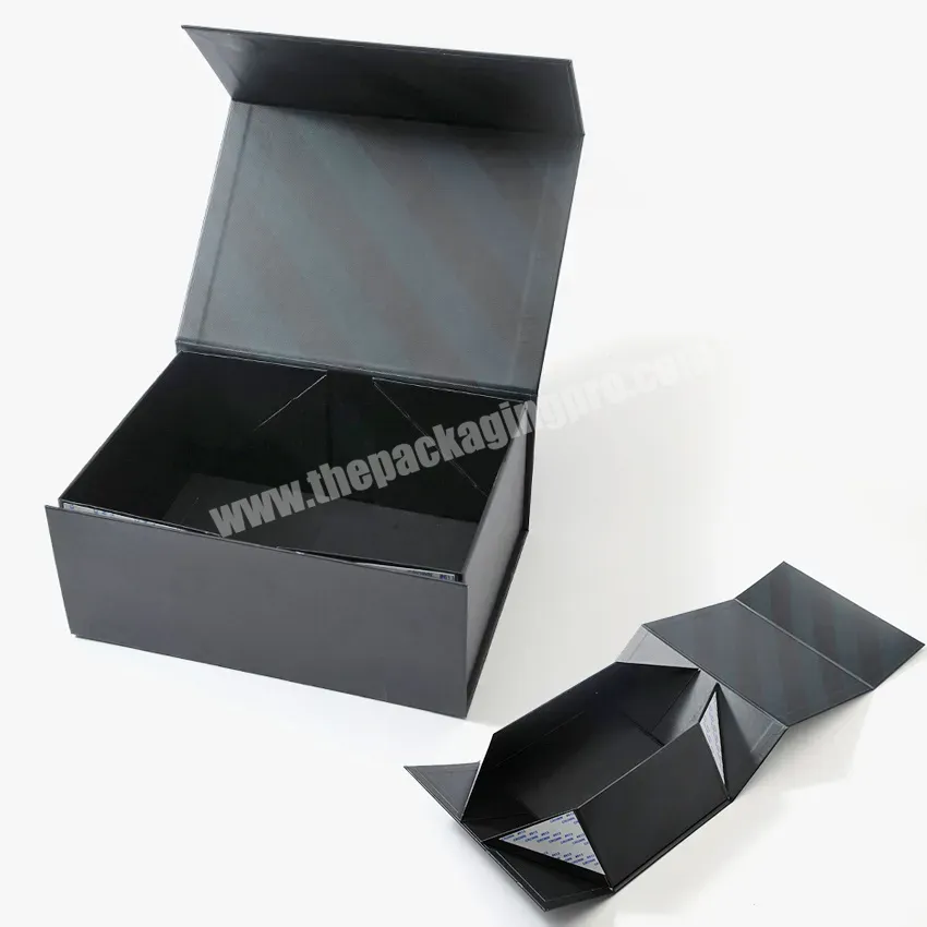 Customized Rigid Cardboard Gift Boxes With Ribbon And Magnetic Lid Gift Packaging Flat Packing Folding Box For Clothes Shoe - Buy Clamshell Folding Boxes,Magnetic Gift Box With Ribbon,Gift Boxes Gift Packaging With Ribbon.
