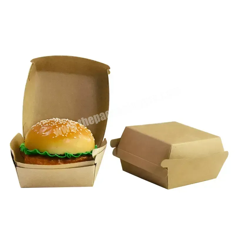 Customized Wholesale High-quality Fried Chicken Hamburger Take Away Recyclable Kraft Paper Carton - Buy Hamburg Kraft Carton,Fried Chicken Kraft Paper Box,French Fries Kraft Paper Box.