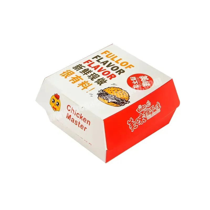 Factory Custom Logo Large Biodegradable Tart Salad Takeaway Lunch Container Corrugated Cardboard Paper Food Packaging Burger Box - Buy Custom Manufacturers Eco Friendly Stackable Restaurant Meal Sushi Bento Fast Food Fried Chicken Cardboard Paper Bur