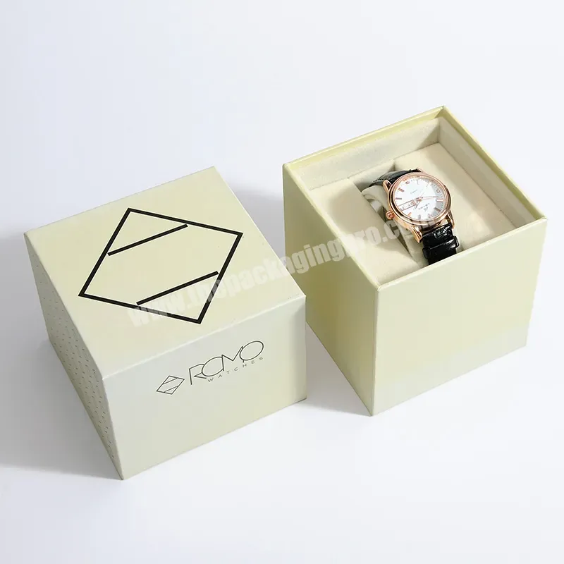 Factory Custom Logo Printing Modern Luxury Single Paper Cardboard Wrist Watch Box Packaging Gift Boxes For Watch - Buy Paper Watch Box,Watch Packaging Box,Watch Box Custom.