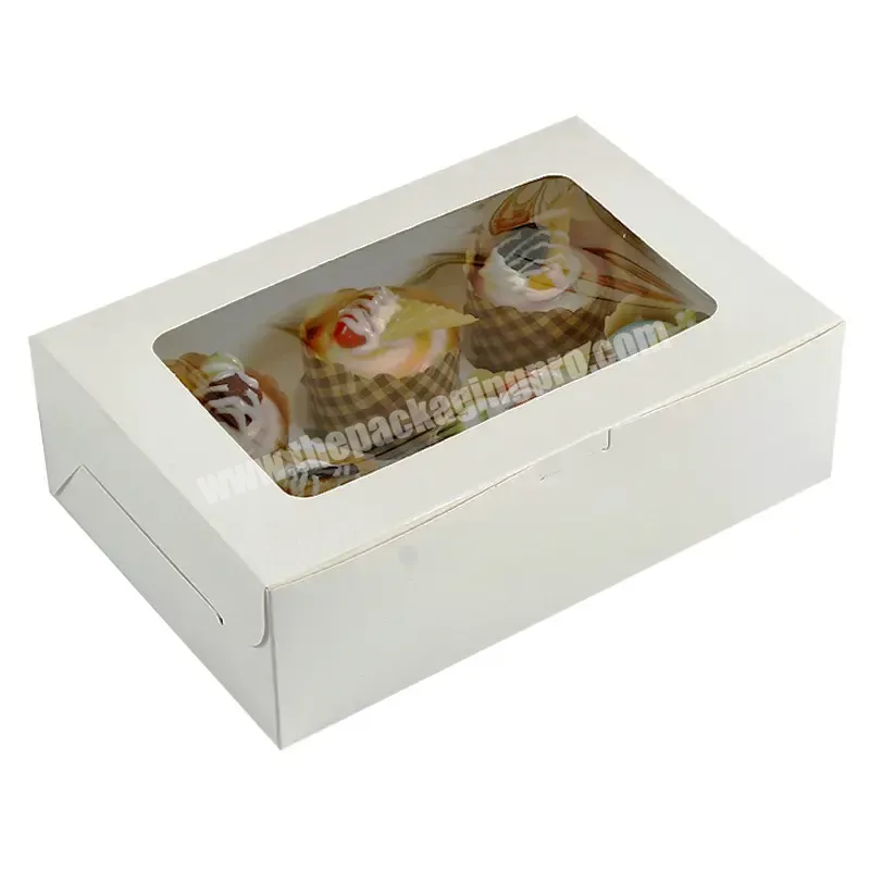 Factory Wholesale Of Disposable Sweet Egg Tarts With Popular Design Cupcake Takeaway Cupcake Packing Box With Window - Buy Custom Biodegradable Mini Board Candle Puff White Cardboard Paper Packaging Birthday Gift Handle Cake Box,Custom Wholesale Biod