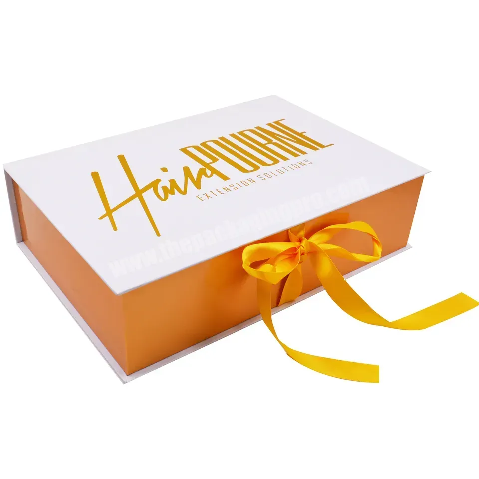 Fancy Gift Box With Silk Satin Insert Logo Custom With Your Design - Buy Wigs Box Luxury,Human Hair Extensions Packaging Box,Gift Box With Ribbon And Satin Insert.