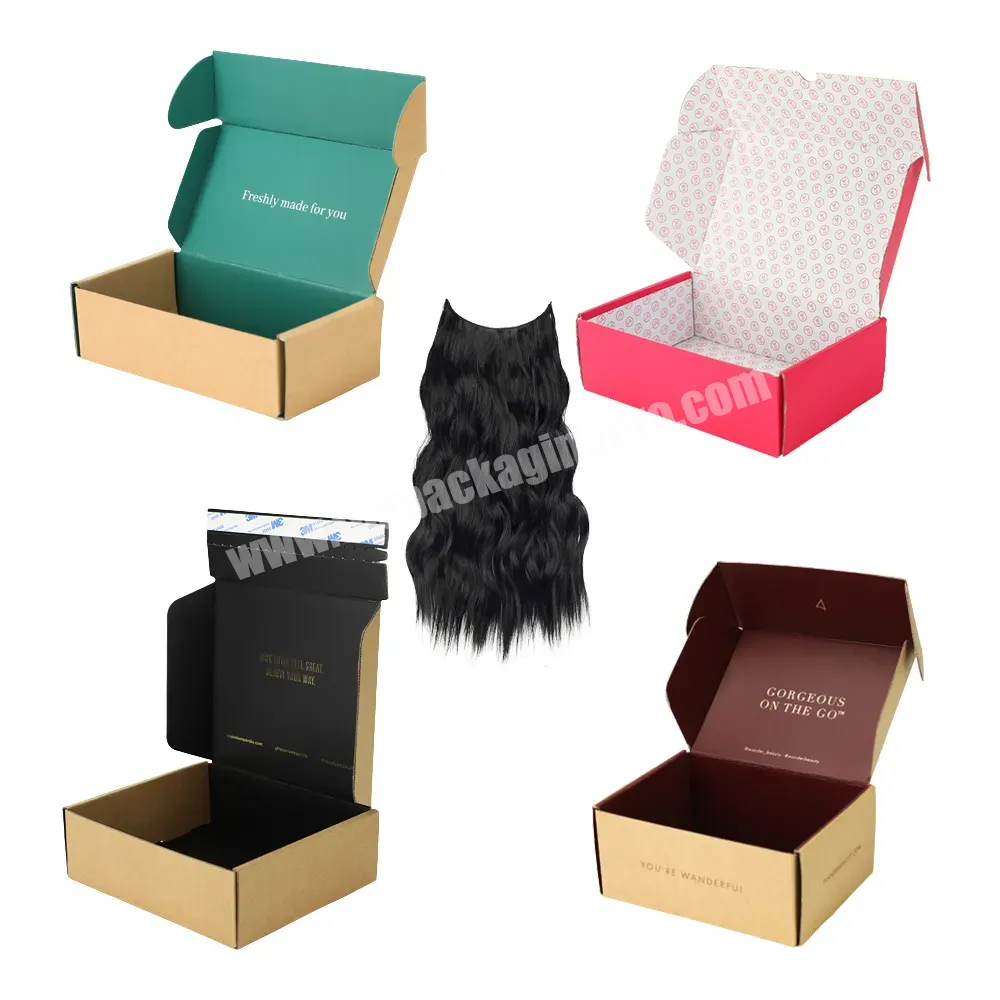 Hair Custom Recycled Personalized Mailbox Corrugated Cardboard Paper Boxes Packaging Paperboard Craft Shipping Box Mailing Boxes - Buy Box Mailing Boxes Shipping Corrugated Mailer Box,Mailing Mailbox Packaging Paperboard Box,Personalized Mailing Boxes.
